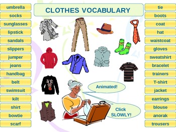 Describing Clothes - Visual Method - English Learn Site