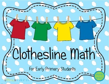 Preview of Clothesline Math for Early Primary Learners