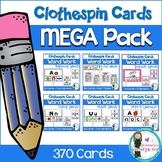 Clothespin Card MEGA Bundle | CVCs, Digraphs, Letters | Sc