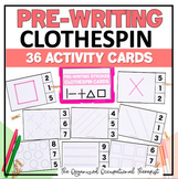 Pre-Writing Clothespin Task Cards - 36 Cards for Fine Moto