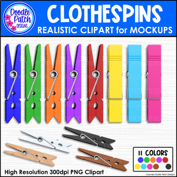 clothespin clips