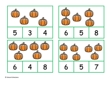 Clothespin Counting Pumpkins by Colcord Collections | TpT