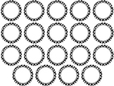 Clothespin Labels - Circle Frames w Dots