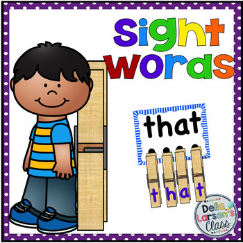Preview of Sight Word Task Cards (editable) with EASEL Activity