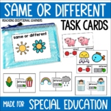 Same or Different Task Cards