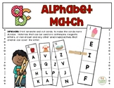 Clothespins Alphabet Match