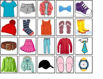 Clothing & Accessories Match by Matching by Marissa | TPT
