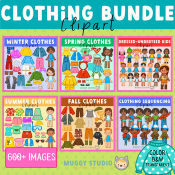 Preview of Clothing Clipart Bundle