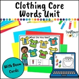 Clothing Core Word Activities with Boom Cards