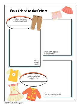 Preview of Clothing Drive Review Worksheet