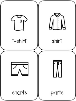 Clothing Flashcards (La Ropa) English - Spanish by Shira | TpT
