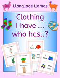 Clothing 'I have ... Who has...? Game for ESL, EAL, EFL