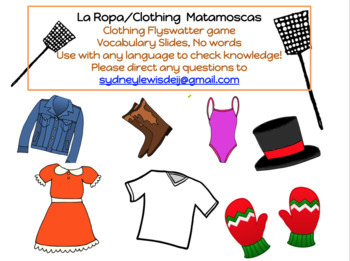 Preview of Clothing, La ropa matamoscas (fly swatter game, no words, any language)