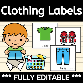 Clothing Labels for Folding and Sorting Clothes Visuals in Life Skills ...