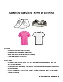 Clothing Matching- Activity and Data Sheets