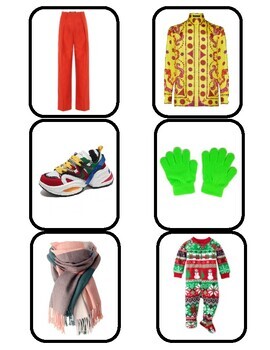 Clothing Memory Matching Game by Early Childhood Resource Center