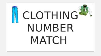 Preview of Clothing Number Match
