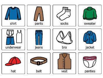 Clothing PECS/Autism Resource/ Communication by Caring Consultant