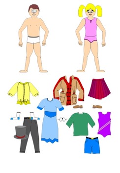 Preview of Spanish/French Clothing SmartBoard, speaking activity