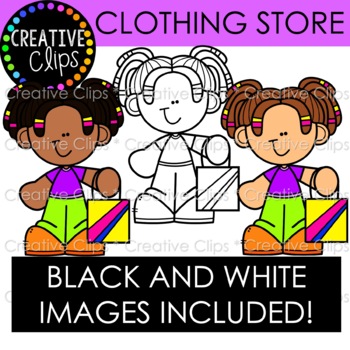 clothes store clipart