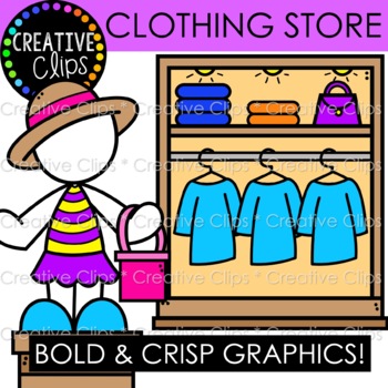 Clothing Store Clipart {Shopping Clipart} by Krista Wallden - Creative ...