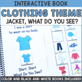 Clothing Theme "What Do You See?" Interactive Adapted Book