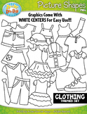 Clothing Picture Shapes Clipart {Zip-A-Dee-Doo-Dah Designs}