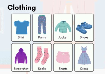 Clothes Vocabulary Picture Dictionary Join Now for Free Flashcards