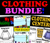 Clothing Unit Bundle! Clothing Themed Math, Science, Liter