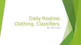 Clothing Unit and Classifiers