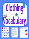 Clothing Vocabulary: matching, double puzzle, speaking activities