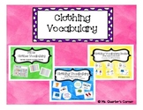 Clothing Vocabulary Resource Bundle