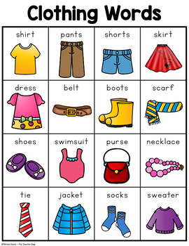 descriptive words for clothes