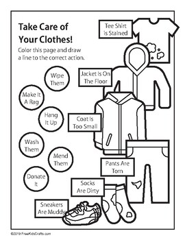 Preview of Clothing Worksheet