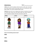 Clothing and Colors Review Worksheet for English (ESL /ELL /EFL)