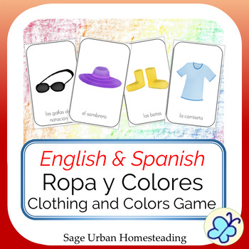 Preview of Clothing and Colors Ropa y Colores Game