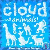 Cloud Animals Clip Art and Alphabet Letters