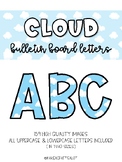 Cloud Bulletin Board Letters (Classroom Decor)