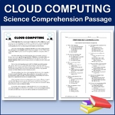Cloud Computing - Science Comprehension Passage & Activity