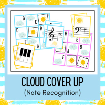 Cloud Cover Up | Note Recognition Game by BusyLittleTurtle | TPT