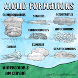 Cloud Formation Clipart Watercolor