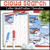 Cloud Search & Trace Letter Match & Letter Formation Activities