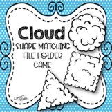 Cloud Shape Matching File Folder Game {SPRING}