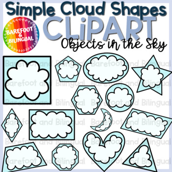 clipart cloud shapes