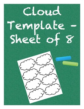 Preview of Cloud Template - Sheet of 8