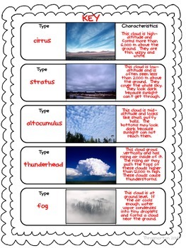Cloud Types by Teaching 5th in IL | Teachers Pay Teachers
