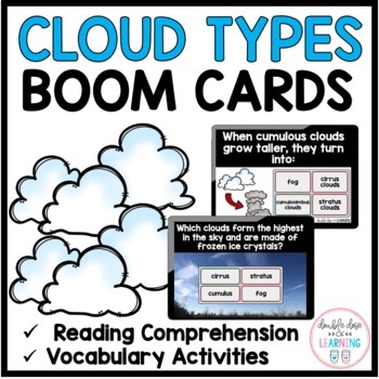 Preview of Cloud Types BOOM CARDS™ for Distance Learning