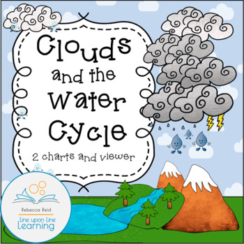 Clouds and the Water Cycle (2 Charts and a Cloud Viewer) by Rebecca Reid