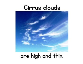 Preview of Cloud Type Posters: Cirrus, Cumulus, and Stratus