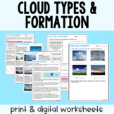 Cloud Types & Formation - Reading Comprehension Worksheets